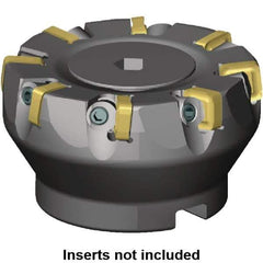 Kennametal - 160mm Cut Diam, 40mm Arbor Hole, 5mm Max Depth of Cut, 6° Indexable Chamfer & Angle Face Mill - 24 Inserts, SNXF 1204... Insert, Left Hand Cut, 24 Flutes, Through Coolant, Series KSSR - USA Tool & Supply