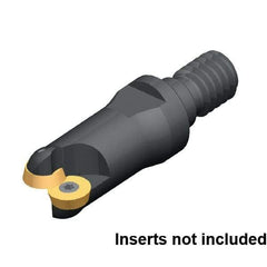 Kennametal - 30mm Cutting Diam, 1.1811" Max Depth of Cut, Modular Connection Indexable Copy End Mill - 5 Inserts, RD.. 0702.. Insert - USA Tool & Supply