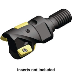 Kennametal - 20mm Cut Diam, 18.91mm Max Depth of Cut, 32mm OAL, Indexable Square Shoulder Helical End Mill - ED.T 10T3.. Inserts, M10 Modular Connection, 0° Lead Angle, Through Coolant, Series Mill 1-10 - USA Tool & Supply