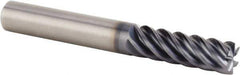 Kennametal - 10mm, 6 Flute, Single End, Solid Carbide, Corner Chamfer End Mill - 80mm OAL, 45° Helix, Right Hand Flute, 30mm LOC, Right Hand Cut - USA Tool & Supply