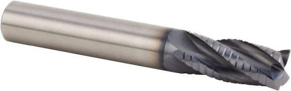 Kennametal - 10mm Diam, 22mm LOC, 4 Flute Solid Carbide 45° Corner Chamfer Roughing End Mill - 72mm OAL, 10mm Shank Diam, Single End, Centercutting, 30° Helix - USA Tool & Supply