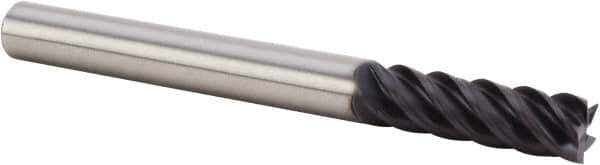 Kennametal - 1/2", 5 Flute, Single End, Solid Carbide, End Mill - 5" OAL, 43° Helix, Right Hand Flute, 2-1/2" LOC, Right Hand Cut - USA Tool & Supply