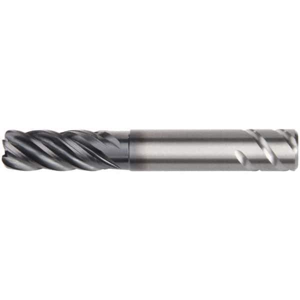 Kennametal - 14mm, 5 Flute, Single End, Solid Carbide, 2mm Corner Radius End Mill - 84mm OAL, 38° Helix, Right Hand Flute, 26mm LOC, Right Hand Cut, 42mm Extended Reach - USA Tool & Supply