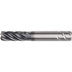 Kennametal - 14mm, 5 Flute, Single End, Solid Carbide, 2mm Corner Radius End Mill - 84mm OAL, 38° Helix, Right Hand Flute, 26mm LOC, Right Hand Cut, 42mm Extended Reach - USA Tool & Supply