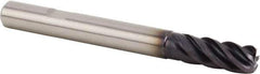 Kennametal - 12mm, 5 Flute, Single End, Solid Carbide, 2mm Corner Radius End Mill - 84mm OAL, 38° Helix, Right Hand Flute, 26mm LOC, Right Hand Cut, 36mm Extended Reach - USA Tool & Supply