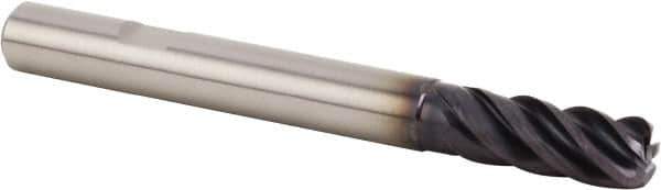 Kennametal - 20mm, 5 Flute, Single End, Solid Carbide, 1mm Corner Radius End Mill - 115mm OAL, 38° Helix, Right Hand Flute, 38mm LOC, Right Hand Cut, 60mm Extended Reach - USA Tool & Supply