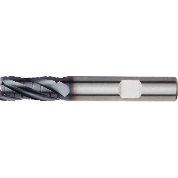 Kennametal - 20mm, 4 Flute, Single End, Solid Carbide, Corner Chamfer End Mill - 104mm OAL, 30° Helix, Right Hand Flute, 38mm LOC, Right Hand Cut - USA Tool & Supply