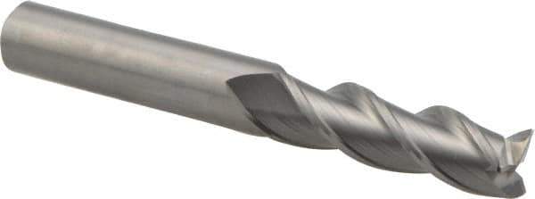 Kennametal - 1/2", 3 Flute, Single End, Solid Carbide, 0.03" Corner Radius End Mill - 4" OAL, 37° Helix, Right Hand Flute, 1-5/8" LOC, Right Hand Cut - USA Tool & Supply