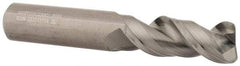 Kennametal - 1/2", 2 Flute, Single End, Solid Carbide, 0.06" Corner Radius End Mill - 3" OAL, 45° Helix, Right Hand Flute, 1-1/4" LOC, Right Hand Cut - USA Tool & Supply