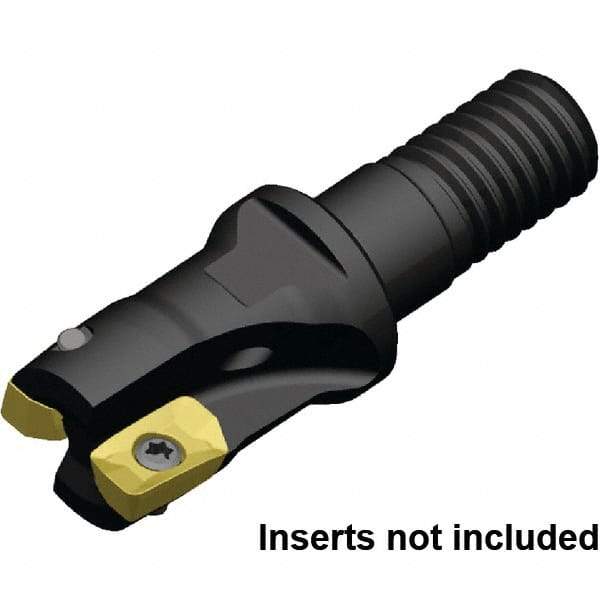 Kennametal - 11.87mm Cut Diam, 6.96mm Max Depth of Cut, 20mm OAL, Indexable Square Shoulder End Mill - EDPT 0703.. Inserts, M8 Modular Connection, Through Coolant, Series Mill 1-07 - USA Tool & Supply