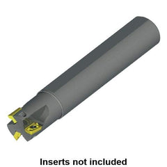 Kennametal - 16mm Cut Diam, 9mm Max Depth of Cut, 16mm Shank Diam, 160.21mm OAL, Indexable Square Shoulder End Mill - ADKT 1035.. Inserts, Cylindrical Shank, 0° Lead Angle, Series NGE-A - USA Tool & Supply