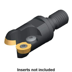 Kennametal - 24mm Cutting Diam, 0.9449" Max Depth of Cut, Modular Connection Indexable Copy End Mill - 2 Inserts, RD.. 12T3.. Insert - USA Tool & Supply