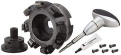 Kennametal - 127mm Cut Diam, 9.53mm Max Depth, 1-1/2" Arbor Hole, 8 Inserts, RCGX 64.. Insert Style, Indexable Copy Face Mill - KSRM Cutter Style, 10,900 Max RPM, 2-1/2 High, Through Coolant, Series Beyond Blast KSRM - USA Tool & Supply