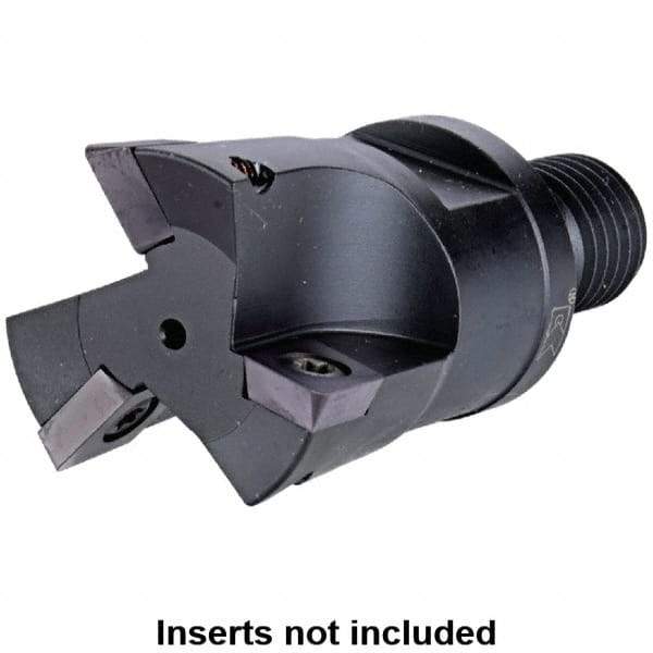 Kennametal - 1.378" Cut Diam, 8mm Max Depth of Cut, 2.6575" OAL, Indexable Square Shoulder Helical End Mill - XD.. 10T3.. Inserts, M16 Modular Connection, Series KMM - USA Tool & Supply