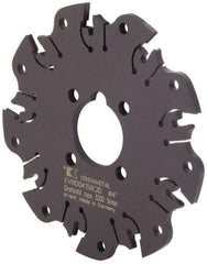 Kennametal - Arbor Hole Connection, 0.164" Cutting Width, 1-1/16" Depth of Cut, 4" Cutter Diam, 1" Hole Diam, 9 Tooth Indexable Slotting Cutter - KVNS Toolholder, OD 4158.. Insert - USA Tool & Supply