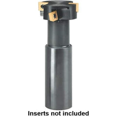 Kennametal - 63/64" Cutting Diam x 0.4331" Cutting Width, 4 Cutter Inserts, 63/64" Shank Diam, Indexable T-Slot Cutter - Insert Style SDMT 060304EGG, 4.4094" OAL, 2 Flutes - USA Tool & Supply