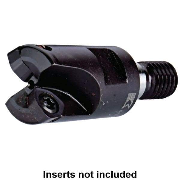 Kennametal - 32mm Cut Diam, 0.0591" Max Depth, M16 Modular Connection Indexable High-Feed End Mill - Screw Holding Method, WP..06X4.. Insert, Through Coolant - USA Tool & Supply