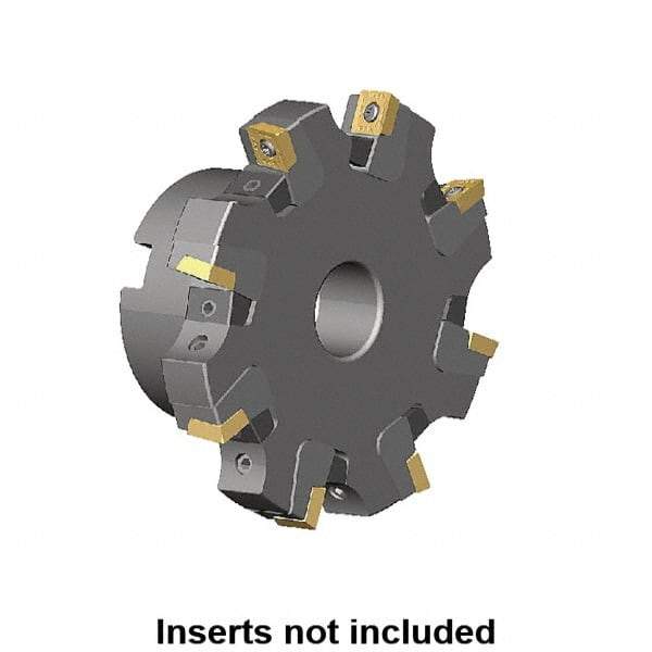 Kennametal - Shell Mount Connection, 0.461" Cutting Width, 1.2563" Depth of Cut, 125mm Cutter Diam, 1.2598" Hole Diam, 8 Tooth Indexable Slotting Cutter - KSSM Toolholder, SD.T 1204.. Insert, Right Hand Cutting Direction - USA Tool & Supply