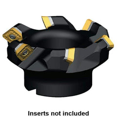 Kennametal - 113.71mm Cut Diam, 32mm Arbor Hole, 6.61mm Max Depth of Cut, 45° Indexable Chamfer & Angle Face Mill - 5 Inserts, SECW 1404... Insert, 5 Flutes, Series KSSM - USA Tool & Supply