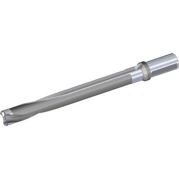 Kennametal - Series KSEM Plus, Head Connection FDS28, 8xD, 1-1/2" Shank Diam, Drill Body - SSF Toolholder, 26.49mm Nose Diam, 378.26mm OAL, 283.01mm Drill Body Length, 226.01mm Flute Length, Weldon Flat Shank, Through Coolant - USA Tool & Supply