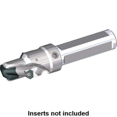 Kennametal - 15.88 to 18mm Diam, 1xD, 18mm Max Depth, 3/4" Shank Diam, 107.95mm OAL, Replaceable Tip Drill - KSEM0625, TPGX 1102ZPR Insert, 1 Seat Size, KSEM Toolholder, Series KSEM Chamfer - USA Tool & Supply