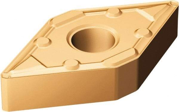 Sandvik Coromant - DNMX332 WF Grade 1115 Carbide Turning Insert - TiAlN/AlCr2O3 Finish, 55° Diamond, 3/8" Inscr Circle, 3/16" Thick, 1/32" Corner Radius - USA Tool & Supply