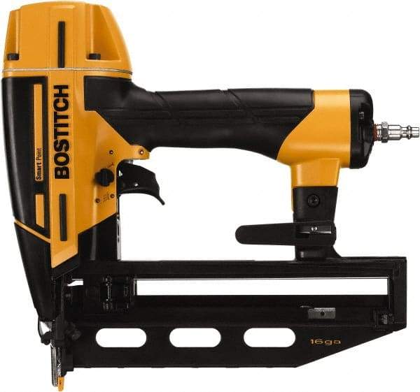 Stanley Bostitch - 1-1/4 to 2-1/2" Nail Length, 16 Gauge Finish Air Nailer Kit - 70 to 120 psi - USA Tool & Supply