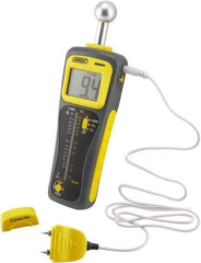 General - 32 to 122°F Operating Temp, Moisture Meter - LCD Display, Accurate to ±3% - USA Tool & Supply