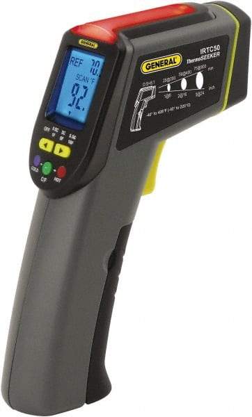 General - -40 to 220°C (-40 to 428°F) Infrared Thermometer - 8:1 Distance to Spot Ratio - USA Tool & Supply