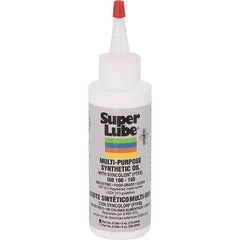 Synco Chemical - 4 oz Bottle Synthetic with PTFE Lubricant - Translucent White, -45°F to 450°F, Food Grade - USA Tool & Supply