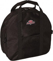 Bucket Boss - 2 Pocket Black Polyester Cable & Tool Bag - 4-13/64" Wide x 14-1/2" Deep x 13-51/64" High - USA Tool & Supply