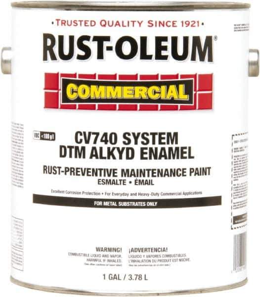 Rust-Oleum - 128 oz Yellow Paint Powder Coating - 265 to 440 Sq Ft Coverage - USA Tool & Supply