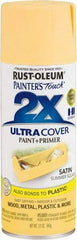 Rust-Oleum - Summer Squash, Satin, Enamel Spray Paint - 8 Sq Ft per Can, 12 oz Container, Use on Multipurpose - USA Tool & Supply
