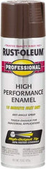 Rust-Oleum - Dark Brown, Gloss, Rust Proof Enamel Spray Paint - 14 Sq Ft per Can, 15 oz Container, Use on Multipurpose - USA Tool & Supply