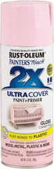 Rust-Oleum - Candy Pink, Gloss, Enamel Spray Paint - 8 Sq Ft per Can, 12 oz Container, Use on Multipurpose - USA Tool & Supply