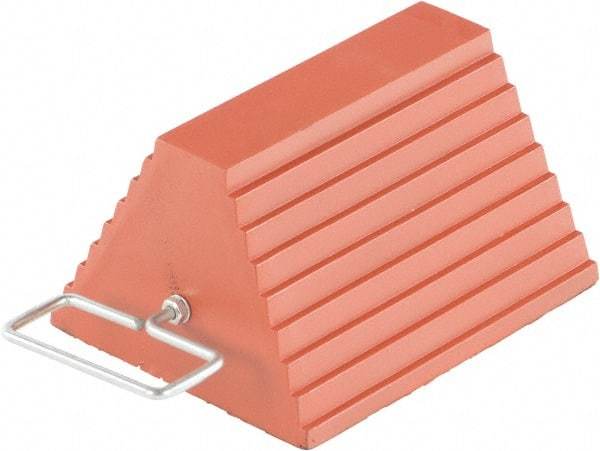 Vestil - 9-1/4" Wide x 6" High x 8" Deep, Rubber Wheel Chock - USA Tool & Supply