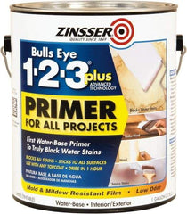 Rust-Oleum - 1 Gal White Alkyd Primer - 400 Sq Ft Coverage, 4 gL Content, Quick Drying, Interior/Exterior - USA Tool & Supply