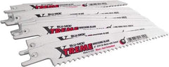 Disston - 6" Long x 7/8" Thick, Bi-Metal Reciprocating Saw Blade - Straight Profile, 6 TPI, Toothed Edge, Universal Shank - USA Tool & Supply