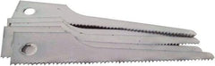 Disston - 3" Long x 1/2" Thick, Bi-Metal Reciprocating Saw Blade - Straight Profile, 18 TPI, Toothed Edge, Universal Shank - USA Tool & Supply