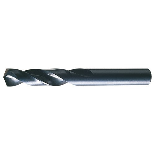 27/64 RHS / RHC HSS 135 Degree Split Point Heavy Duty Screw Machine Length Drill - Steam Oxide - Exact Industrial Supply
