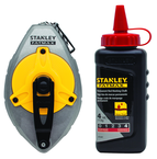 STANLEY® FATMAX® Aluminum Chalk Line Reel with 4 oz. Red Chalk - USA Tool & Supply
