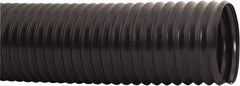 Hi-Tech Duravent - 3-1/2" ID, 1.5 Hg Vac Rating, 1 psi, PVC Vacuum & Duct Hose - 50' Long, Black, 1.18" Bend Radius, -20 to 165°F - USA Tool & Supply