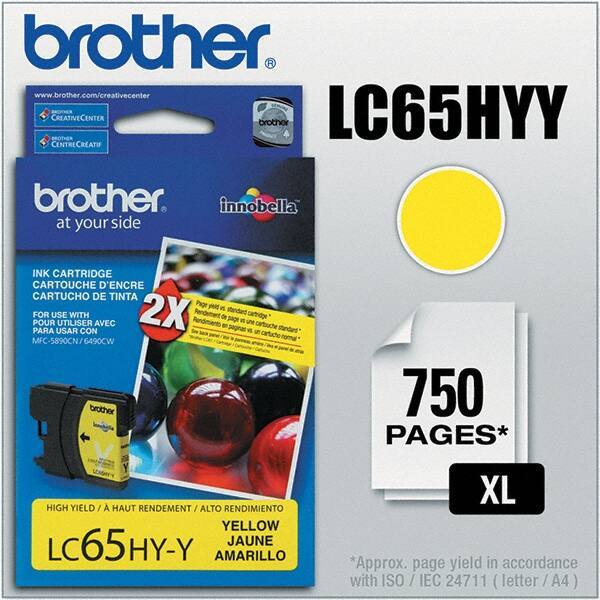 Brother - Yellow Ink Cartridge - Use with Brother MFC-5890CN, 5895CW, 6490CW, 6890CDW - USA Tool & Supply