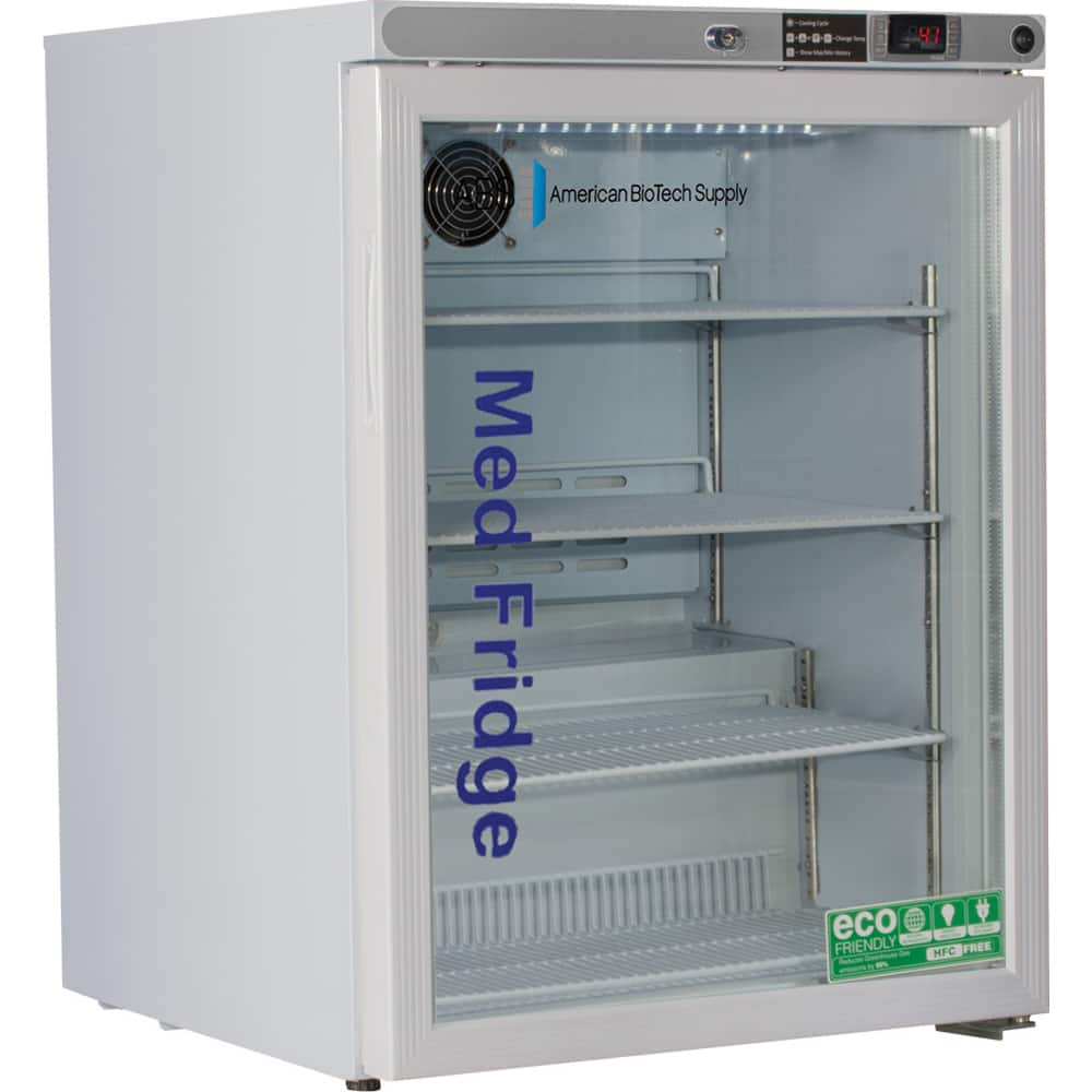 American BioTech Supply - Laboratory Refrigerators and Freezers Type: Pharmacy Refrigerator Volume Capacity: 5.2 Cu. Ft. - USA Tool & Supply