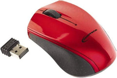 innovera - Red, Black Mouse - Use with Mac OS X, Windows 2000, XP, Vista, 7 - USA Tool & Supply