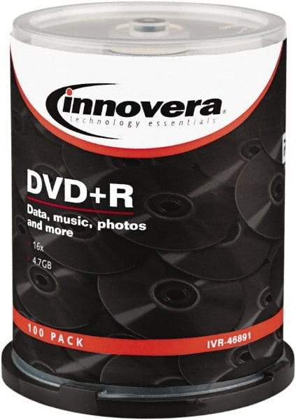 innovera - DVD+R Discs - Use with CD, DVD Drives - USA Tool & Supply