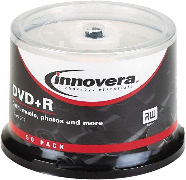 innovera - DVD+R Discs - Use with CD, DVD Drives - USA Tool & Supply