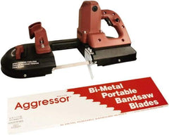 Disston - 3' 8-7/8" Long x 0.02" Thick, 18 Teeth per Inch, Portable Band Saw Blade - Bi-Metal Blade, High Speed Steel Teeth, Toothed Edge - USA Tool & Supply