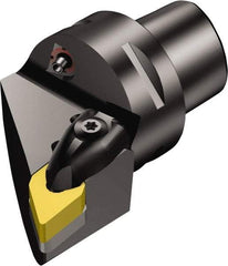 Sandvik Coromant - Left Hand Cut, Size C5, DNMG 150608 Insert Compatiblity, Internal or External Modular Turning & Profiling Cutting Unit Head - 35mm Ctr to Cutting Edge, 60mm Head Length, Through Coolant, Series T-Max P - USA Tool & Supply