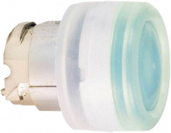 Schneider Electric - 22mm Mount Hole, Flush, Pushbutton Switch Only - Round, Green Pushbutton, Nonilluminated, Momentary (MO) - USA Tool & Supply